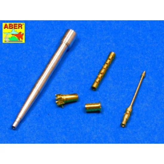 Aber 24T02 1/24 German Light Tank PzKpfw II, Ausf.F Gun Barrels for Tasca kit - Military Vehicles & Tanks