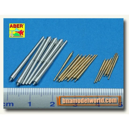Aber 350L-44 1/350 Gun Barrels for German Admiral Graf Spee, Admiral Scheer, Deutschland