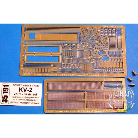 Aber 35191 Photoetch for 1/35 Soviet Heavy Tank KV-2 for Trumpeter kit