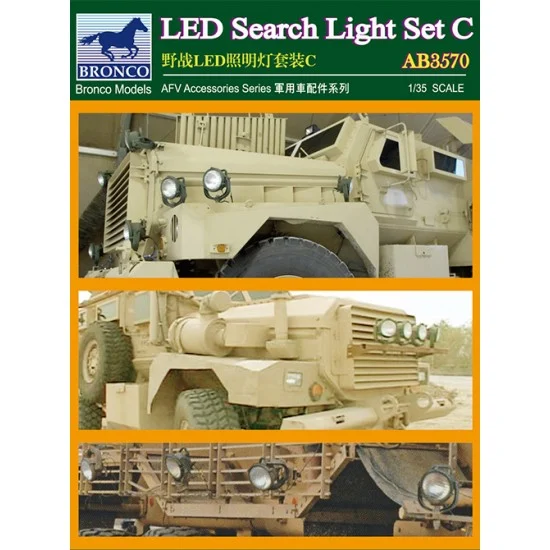 Bronco AB3570 1/35 AFV Accessories Series - LED Search Light Set C