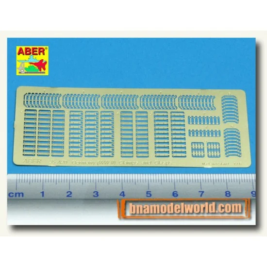 Aber 35A020 1/35 Movable Clamps and Clasps for WWII German Vehicles Vol.1 - Military Vehicles & Tanks