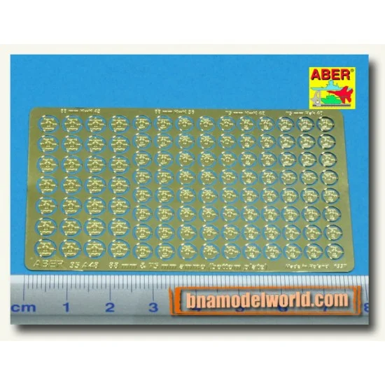 Aber 35A048 Bottom Plates for 1/35 German 88mm & 75mm Ammo - Military Vehicles & Tanks