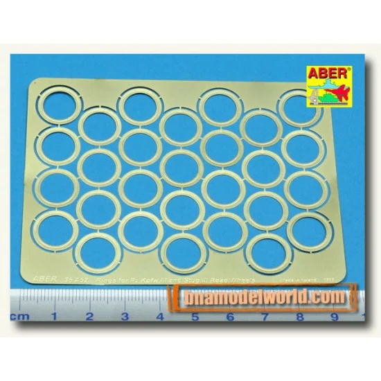 Aber 35A052 1/35 Rings Between Road Wheels for German Panzer III and Stug III - Military Vehicles & Tanks