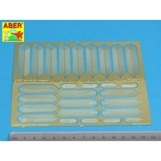 Aber 35D-37 Photo-Etched Palm Leaves set 1 for 1/24, 1/25, 1/32 and 1/35 scales