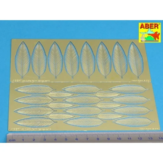 Aber 35D-38 Photo-Etched Palm Leaves set 2 for 1/24, 1/25, 1/32 and 1/35 scales