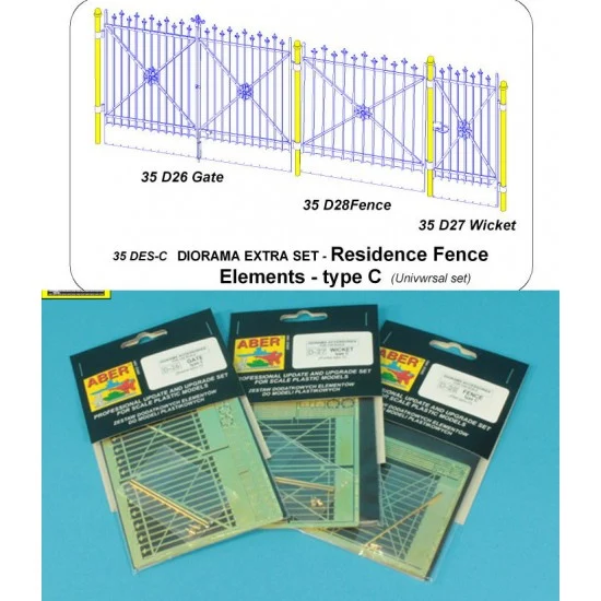 Aber 35 DES-C 1/35 Residence Fence Elements Type C