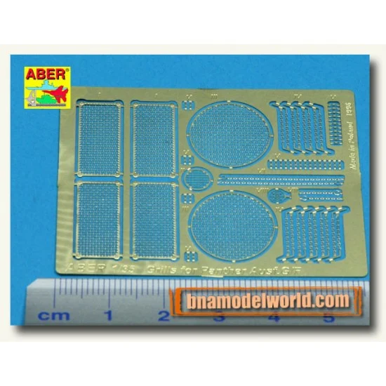 Aber 35G02 1/35 Grilles for WWII German Panzer V Ausf.G/F Panther SdKfz.181 for Tamiya kit - Military Vehicles & Tanks