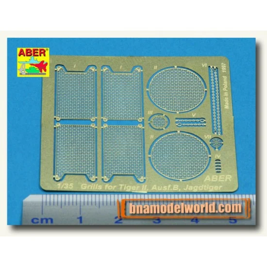 Aber 35G06 1/35 Grilles for WWII German King Tiger/Jagdtiger for Tamiya/Dragon kits - Military Vehicles & Tanks