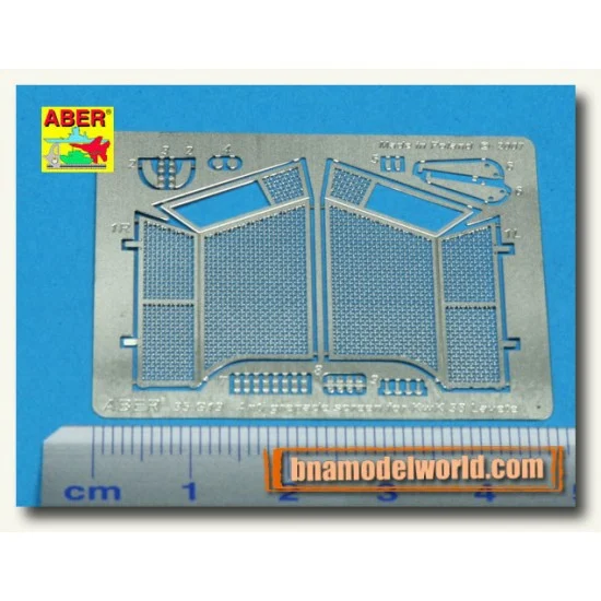 Aber 35G19 1/35 Anti-grenade Screen for SdKfz 234/1;140/1;241/23;250/9 Turret for Dragon