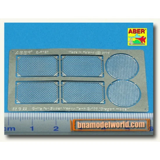 Aber 35G22 1/35 Grilles for Super Heavy Tank E-100 for Dragon kit