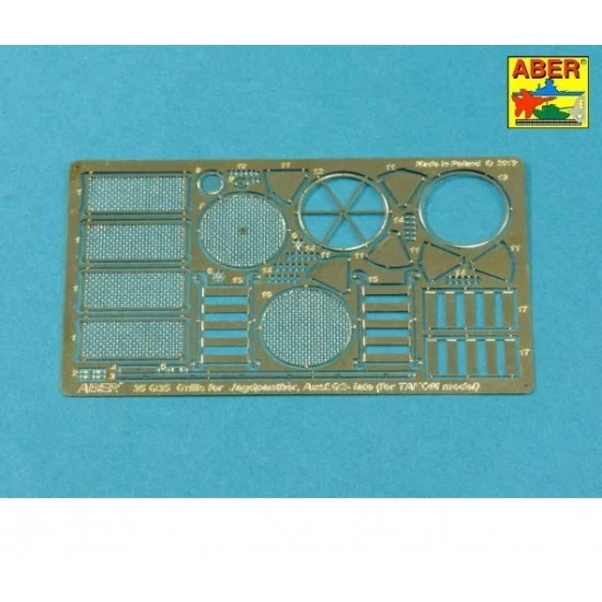 Aber 35G35 1/35 Panther Ausf.G & Jagdpanther Ausf.G2 (late) Grilles for Takom Model - Military Vehicles & Tanks