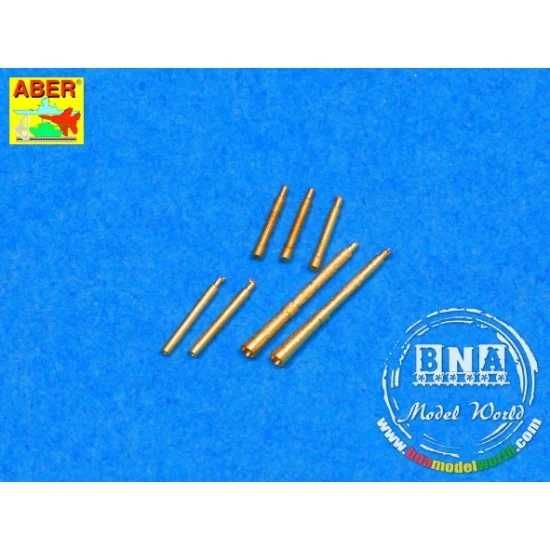 Aber 35L-99 1/35 Barrel Tips for Soviet Degtyarev DT & DP Machine Guns (7pcs)