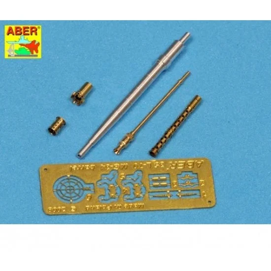 Aber 35L-106N 1/35 KwK.30 & MG34 Barrels Set for German Light Tanks PzKpfw. II, Ausf.A-F (SdKfz.121)