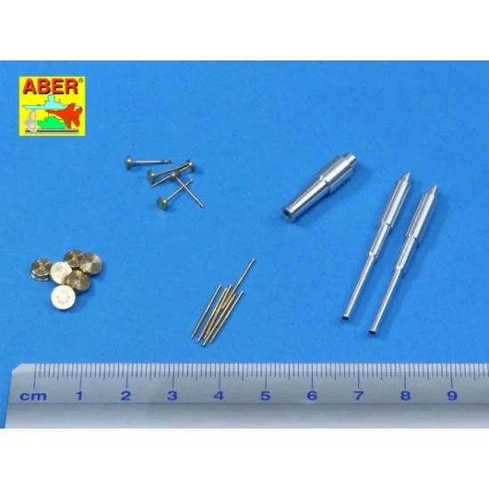 Aber 35L-176 1/35 Soviet Tank T-35 1938/1939 Barrels Set (1x 76.2mm KT-28,2x 45mm 20 K,6x 7.62mm MG DT)