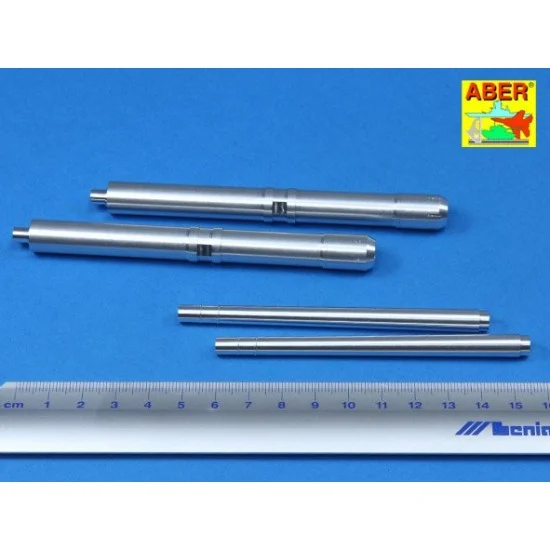 Aber 35L-188 1/35 German 128mm L/61 Barrels for Anti-Aircraft 12.8cm FlaK 40 Zwilling for Takom kit