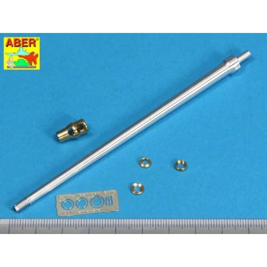 Aber 35L-36N 1/35 7.5cm KwK 42 L/70 Metal Barrel w/Muzzle Brake for Tamiya kit Panther Ausf.G Late