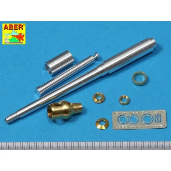 Aber 35L-76N 1/35 German 8.8cm KwK36/L56 Gun Barrel w/Early Muzzle Brake for Dragon's Tiger I Ausf.E