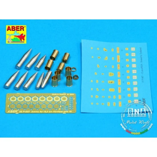 Aber 35P-07 1/35 German Ammunition Set for 15cm Howitzer sFH 18 & Hummel