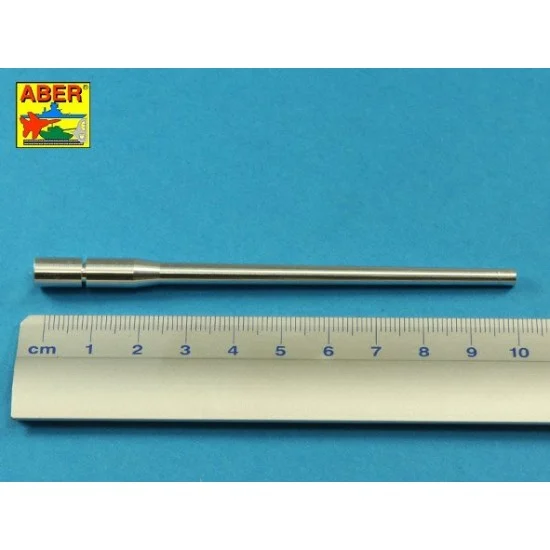 Aber 48L-29 1/48 German 128mm PaK 44 (80) L/55 Gun Barrel for SdKfz.186 Jagdtiger for Tamiya kit