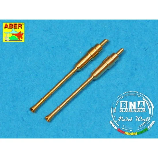 Aber 72L-58 1/72 German 2cm L/50 Metal Gun Barrels Kwk38 (2pcs)