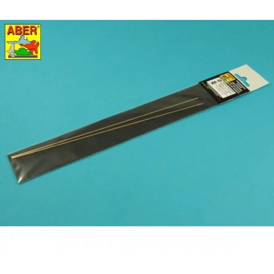 Aber KR15 Brass Square Rods (diameter: 1.5mm, length: 245mm, 2pcs) - Hobby Tools & Supplies
