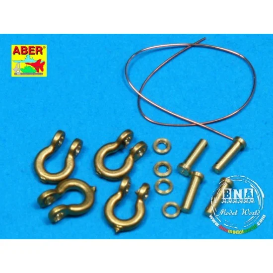 Aber R-18 Shackles for 1/35 Russian Tanks KV-1, KV-2 &JS-2 (4pcs)