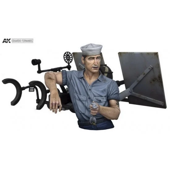 Abteilung 502 ABT1003 1/10 Midway Tarfu - Oerlikon 20mm Machine Gunner USS Enterprise (Battle Of Midway 1942)