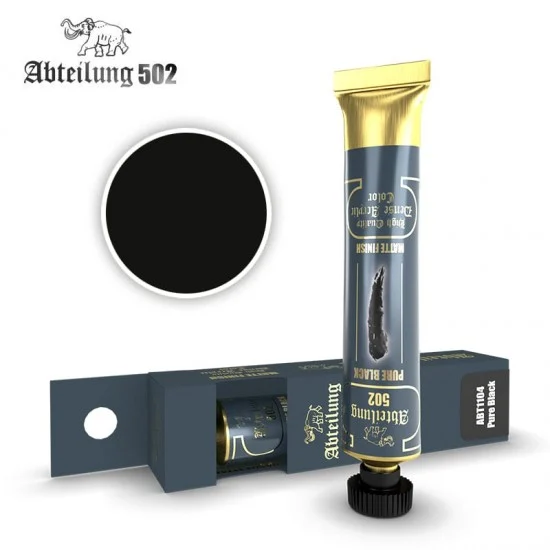 Abteilung 502 ABT1104 High Quality Dense Acrylic Paint - Pure Black (20ml tube)