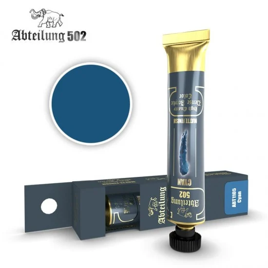 Abteilung 502 ABT1105 High Quality Dense Acrylic Paint - Cyan (20ml tube)