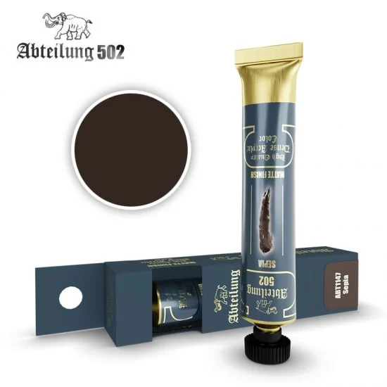Abteilung 502 ABT1147 High Quality Dense Acrylic Paint - Sepia (20ml tube)