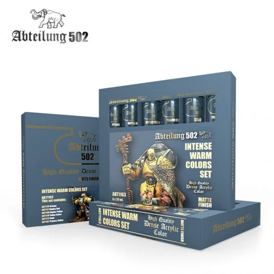 Abteilung 502 ABT1163 High Quality Dense Acrylic Paint Set - Intense Warm