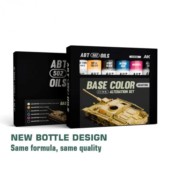 Abteilung 502 ABT308 Oil Paint Set - Base Colour Alteration Set (6x 20ml)