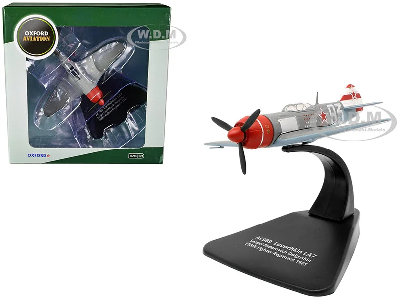 Lavochkin LA7 Fighter Plane Sergei Federovich Dolgushin 156th Fighter Regiment (1945) "Oxford Aviation" Series 1/72 Diecast Model Airplane by Oxford Diecast - Military Models