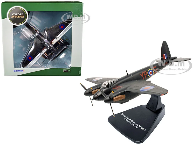 De Havilland Mosquito NF MK II War Plane 23 Squadron, RAF (1943) "Oxford Aviation" Series 1/72 Diecast Model Airplane by Oxford Diecast - Military Models