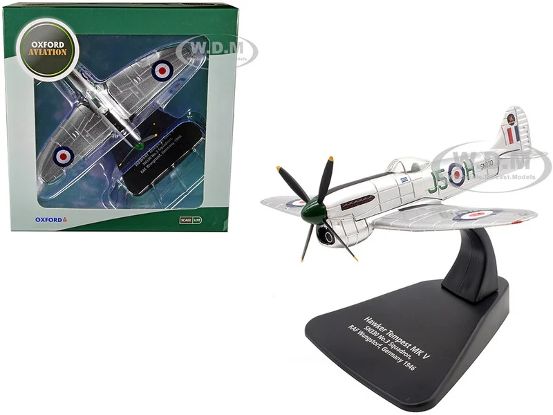 Hawker Tempest MK V Fighter Plane SN330 No.3 Squadron, RAF Wunstorf, Germany (1946) "Oxford Aviation" Series 1/72 Diecast Model Airplane by Oxford Diecast - Military Models
