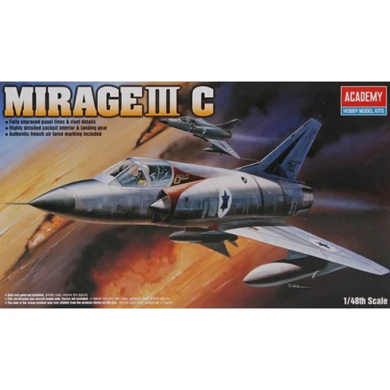 Academy 12247 1/48 Dassault Mirage IIIC Fighter - Model Planes