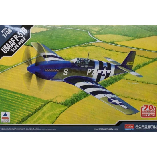 Academy 12303 1/48 North-American P-51B 70th Anniversary Normandy Invasion