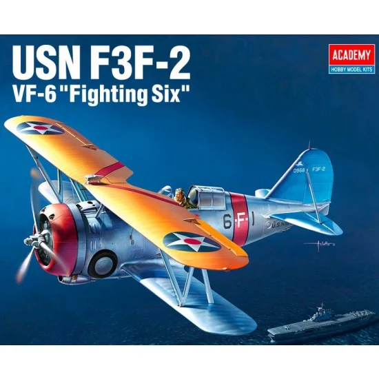 Academy 12326 1/48 USN Grumman F3F-2 VF-6 "Fighting Six"