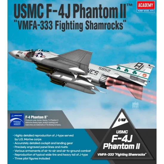 Academy 12356 1/48 USMC F-4J Phantom II 'VMFA-333 Fighting Shamrocks'