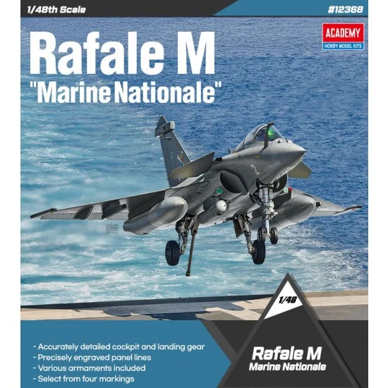 Academy 12368 1/48 Dassault Rafale M Marine Nationale Fighter - Model Planes
