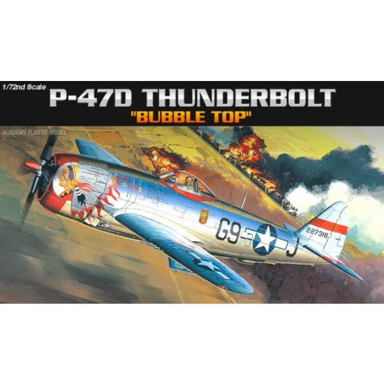 Academy 12491 1/72 Republic P-47D Thunderbolt Bubbletop