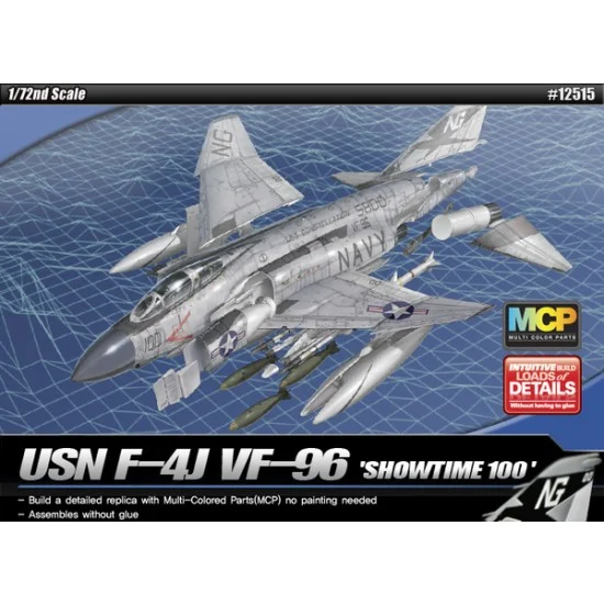 Academy 12515 1/72 USN McDonnell Douglas F-4J Phantom VF-96 "Showtime 100"