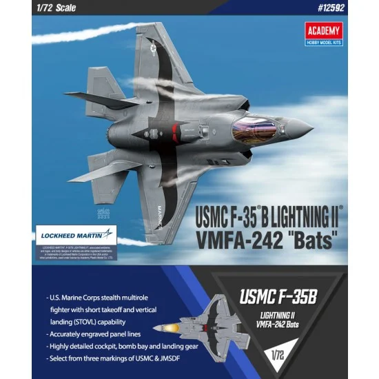 Academy 12592 1/72 USMC F-35B Lightning II VMFA-242 Bats