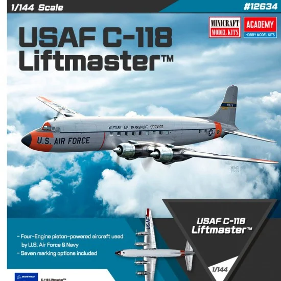 Academy 12634 1/144 USAF Douglas C-118 Liftmaster