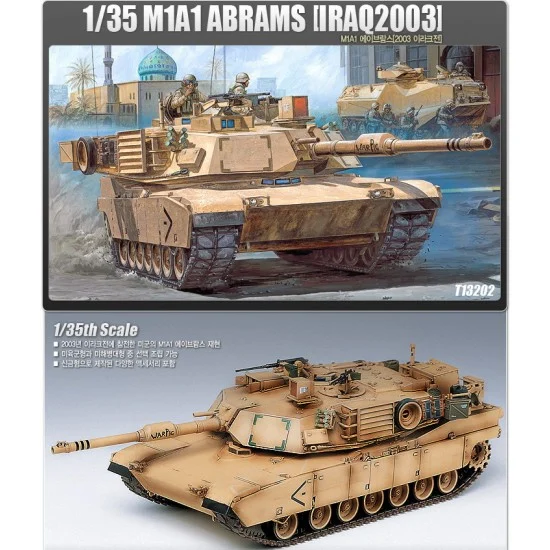 Academy 13202 1/35 M1A1 Abrams Iraq 2003 Version - Military Vehicles & Tanks