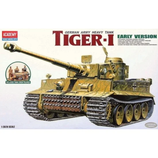 Academy 13264 1/35 PzKpfw.VI Tiger I Early Version "Exterior Model" - Military Vehicles & Tanks