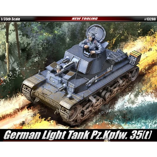 Academy 13280 1/35 German Light Tank PzKpfw.35(t) Tank - Military Vehicles & Tanks
