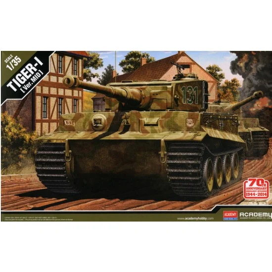 Academy 13287 1/35 PzKpfw.VI Tiger I Mid Version 70th Anniversary Normandy Invasion - Military Vehicles & Tanks