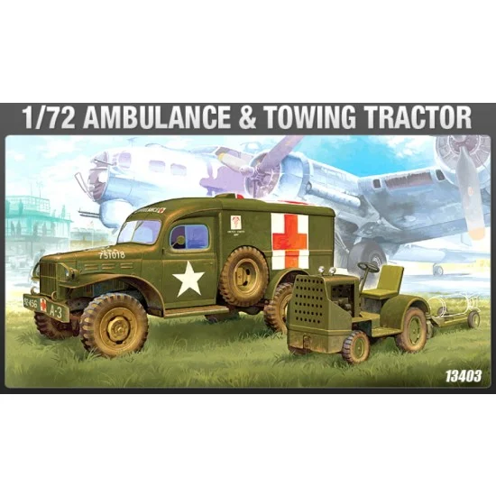 Academy 13403 1/72 US Ambulance and Towing Tractor - Military Vehicles & Tanks