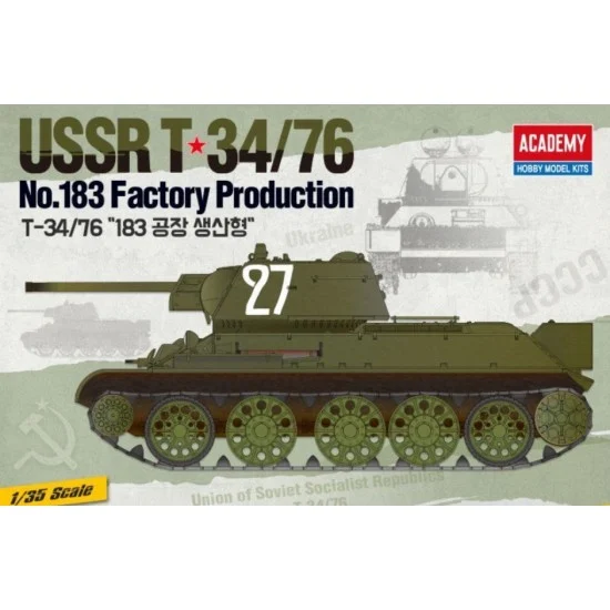 Academy 13505 1/35 USSR T-34/76 "No.183 Factory Production"